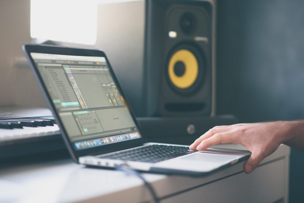 laptop with ableton