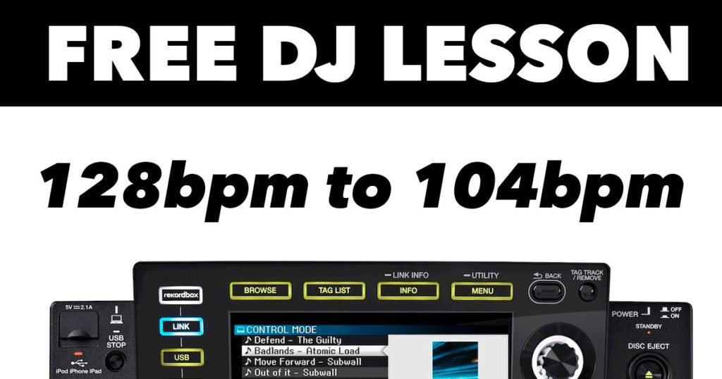 free dj lesson house to hip hop mix