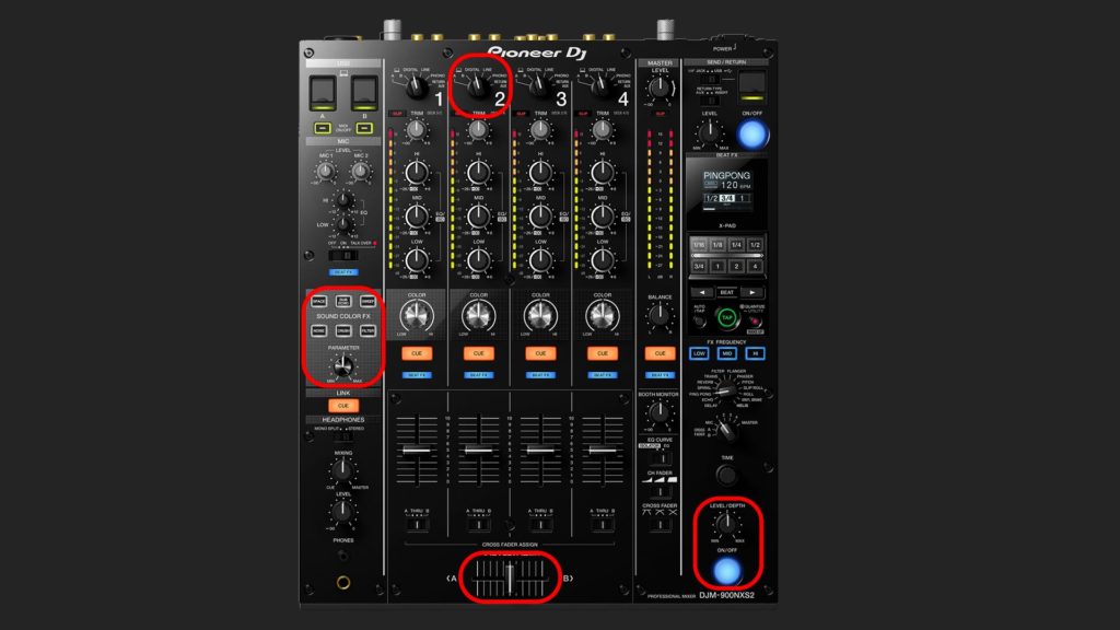 Check these mixer settings DJM900NXS2