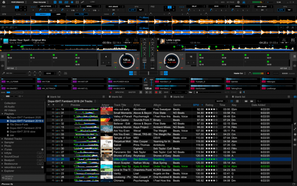 rekordbox interface