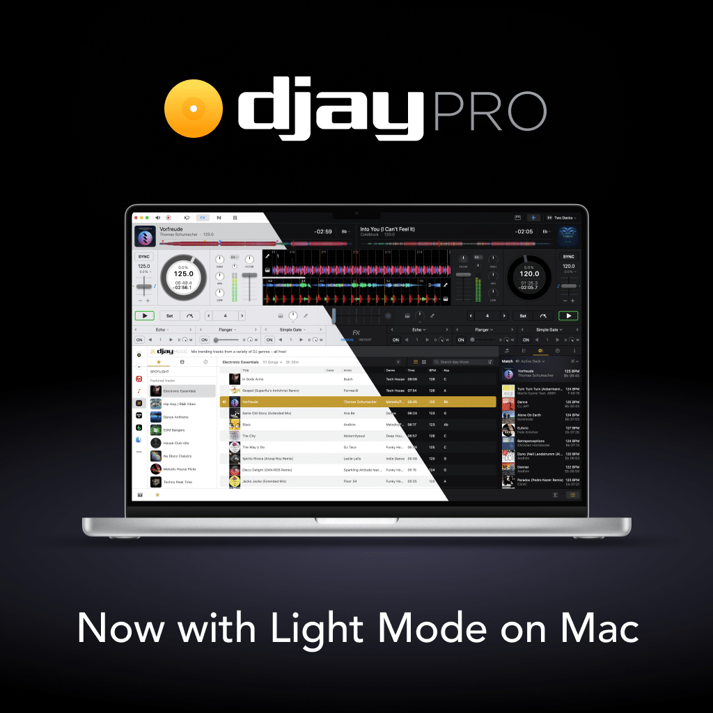 djay pro light mode