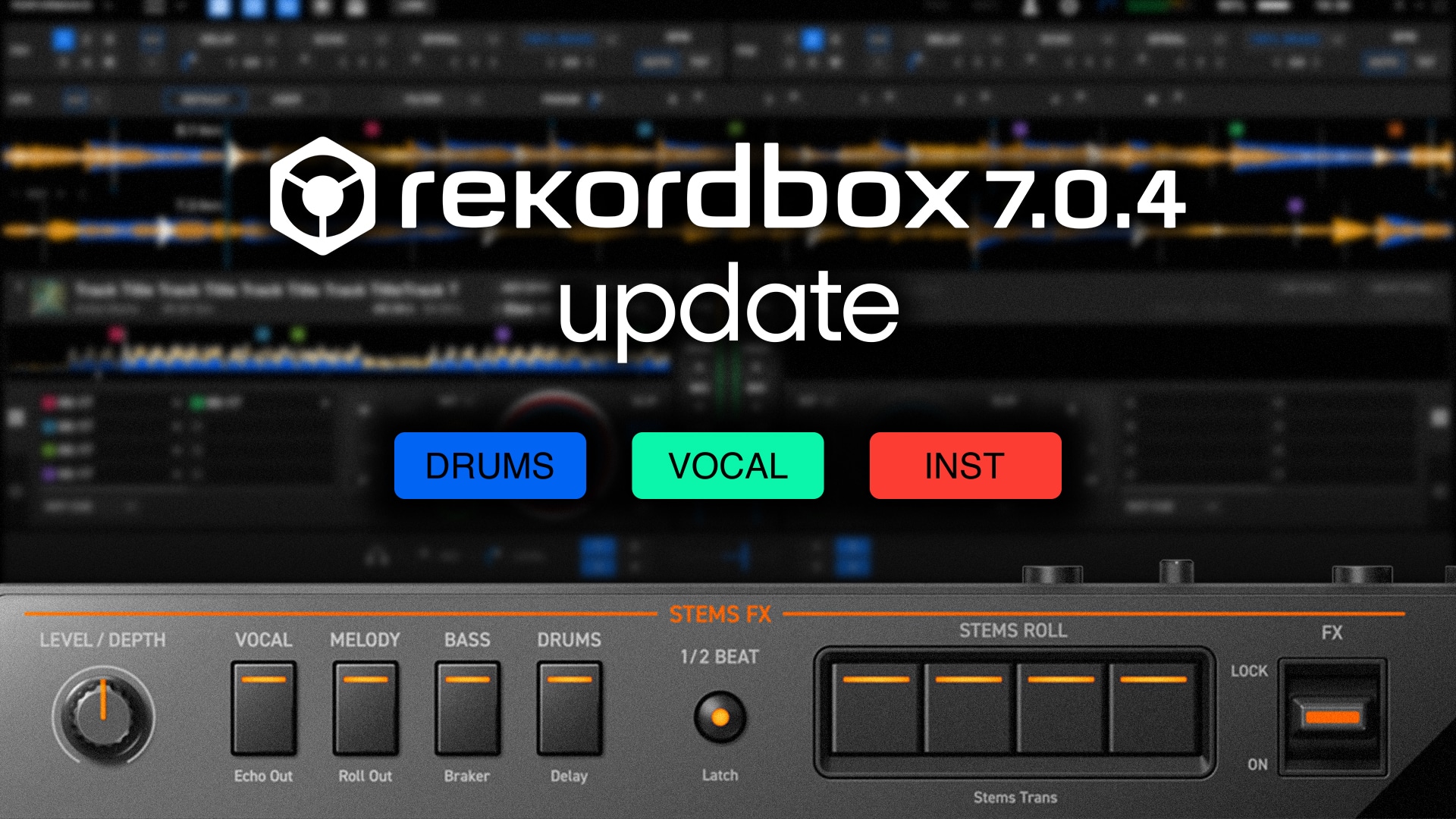 Rekordbox 7.0.4 is out – with some exciting new Stems updates!