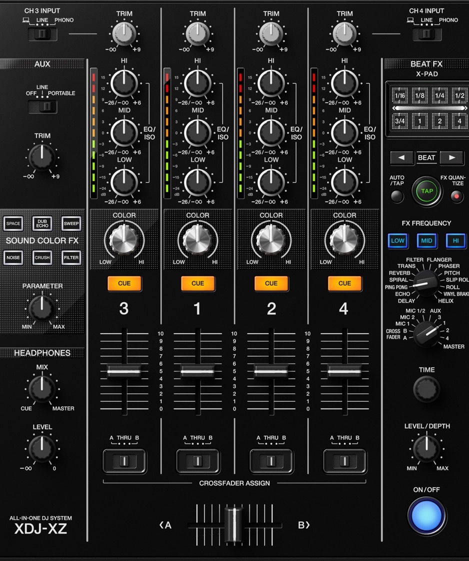 XDJ-XZ Mixer