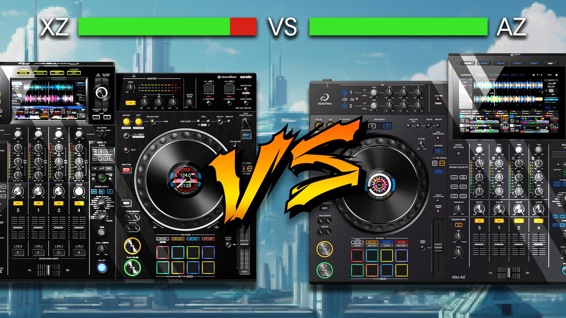 AlphaTheta XDJ-AZ vs. Pioneer DJ XDJ-XZ: Which All-In-One DJ System Should You Buy?