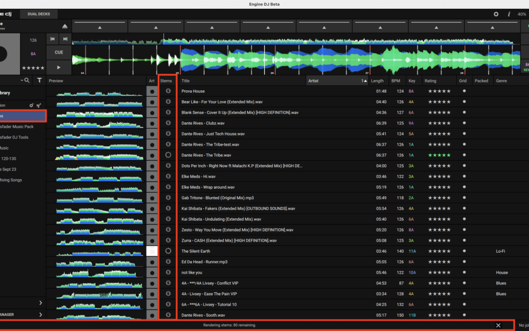 Engine DJ 4.2 update – Stems are coming to the Prime 4+ 