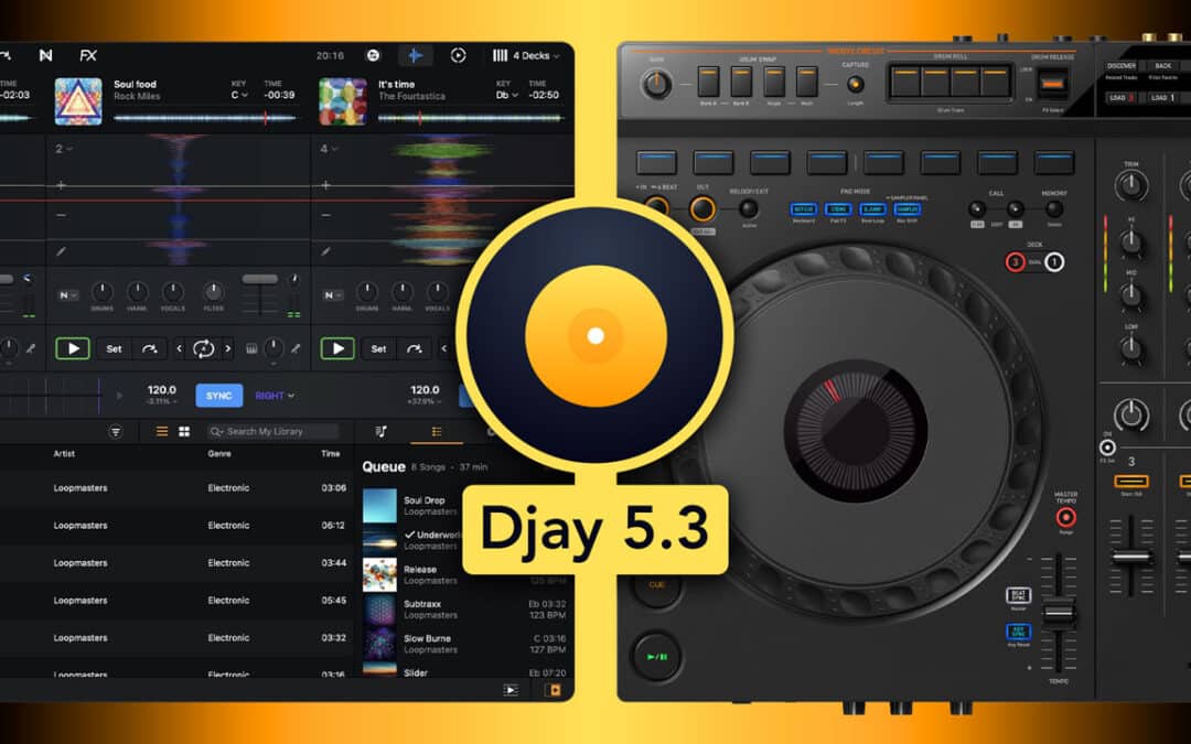 djay Pro 5.3 Update: GRV6 Support, Neural Mix Crossfaders & Workflow Upgrades